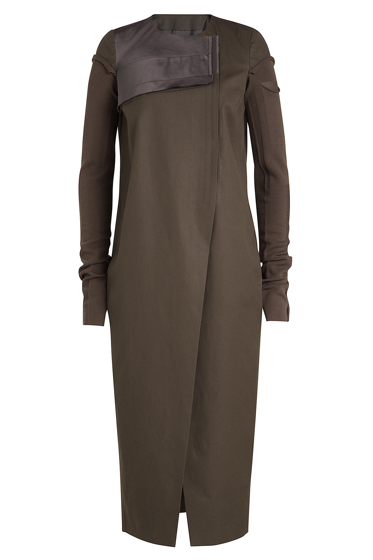 Rick Owens - Asymmetric Cotton Coat