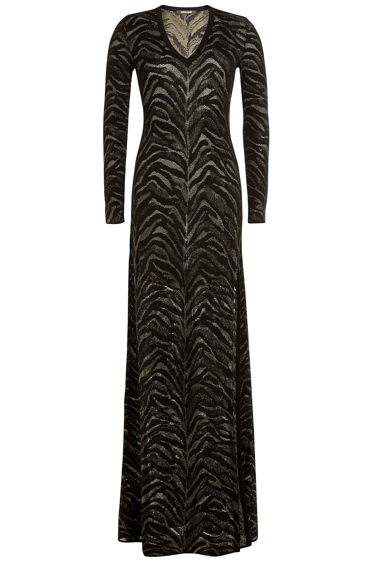 Floor-Length Jacquard Gown by Roberto Cavalli