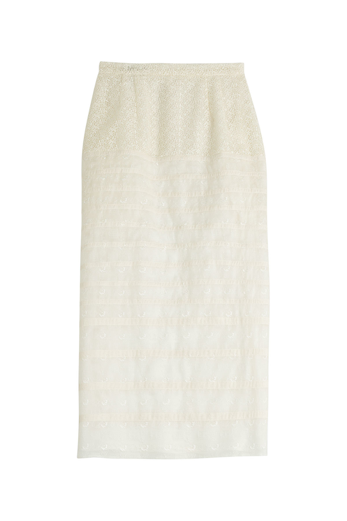 Broderie Anglaise Midi Skirt by Rochas