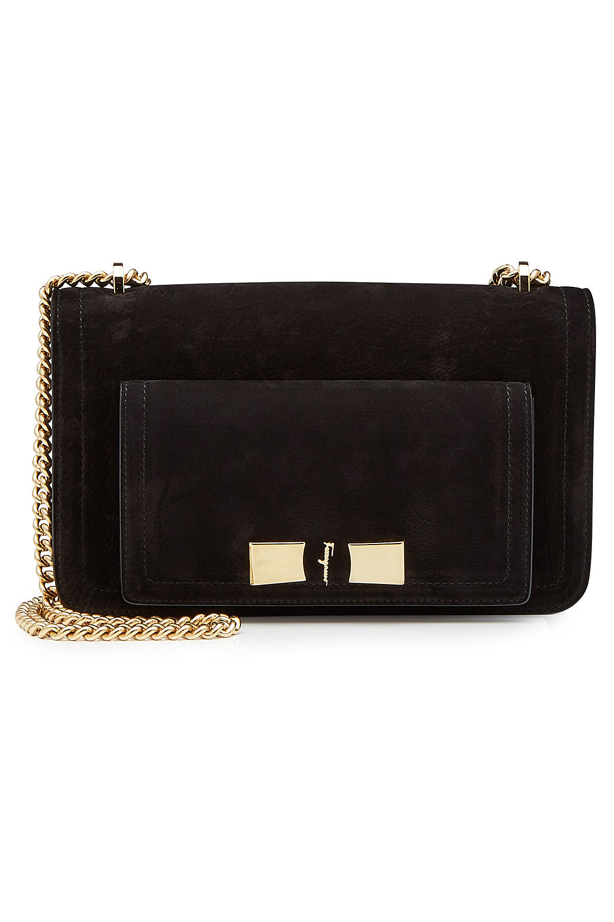 Ginevra Suede Shoulder Bag by Salvatore Ferragamo