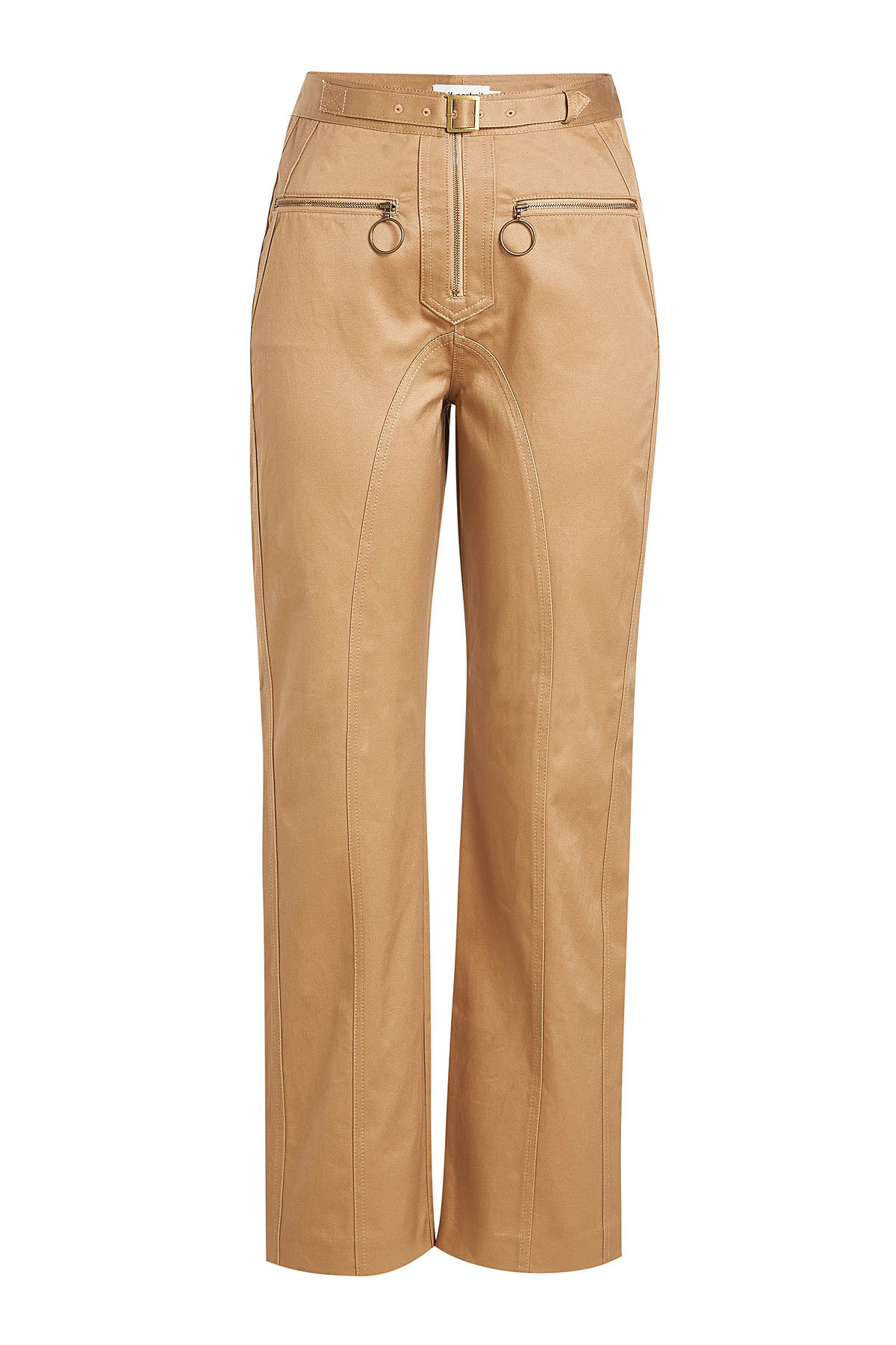 Self-Portrait - Straight-Leg Cotton Pants