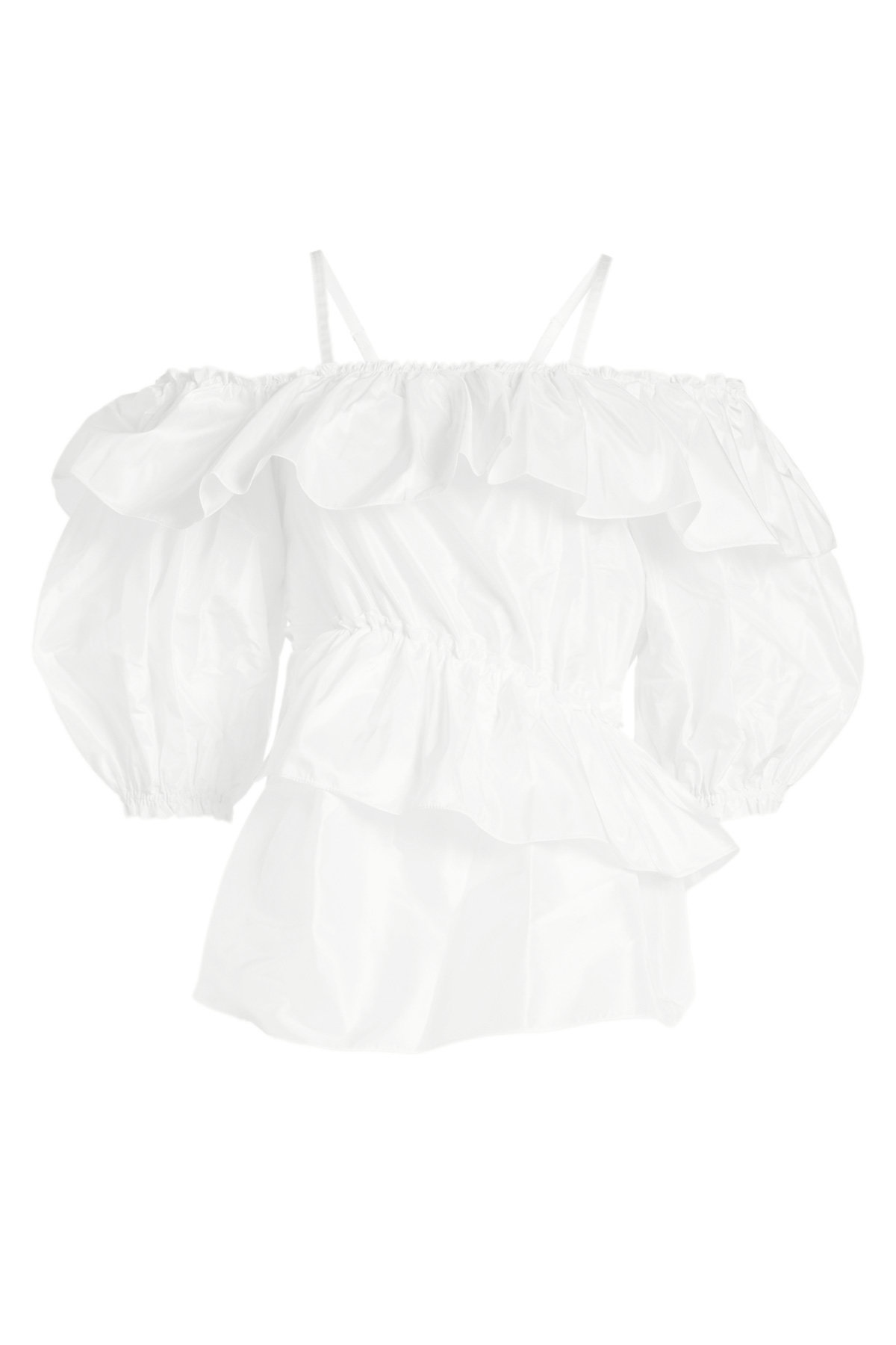 Simone Rocha - Ruffled Silk Blouse with Straps