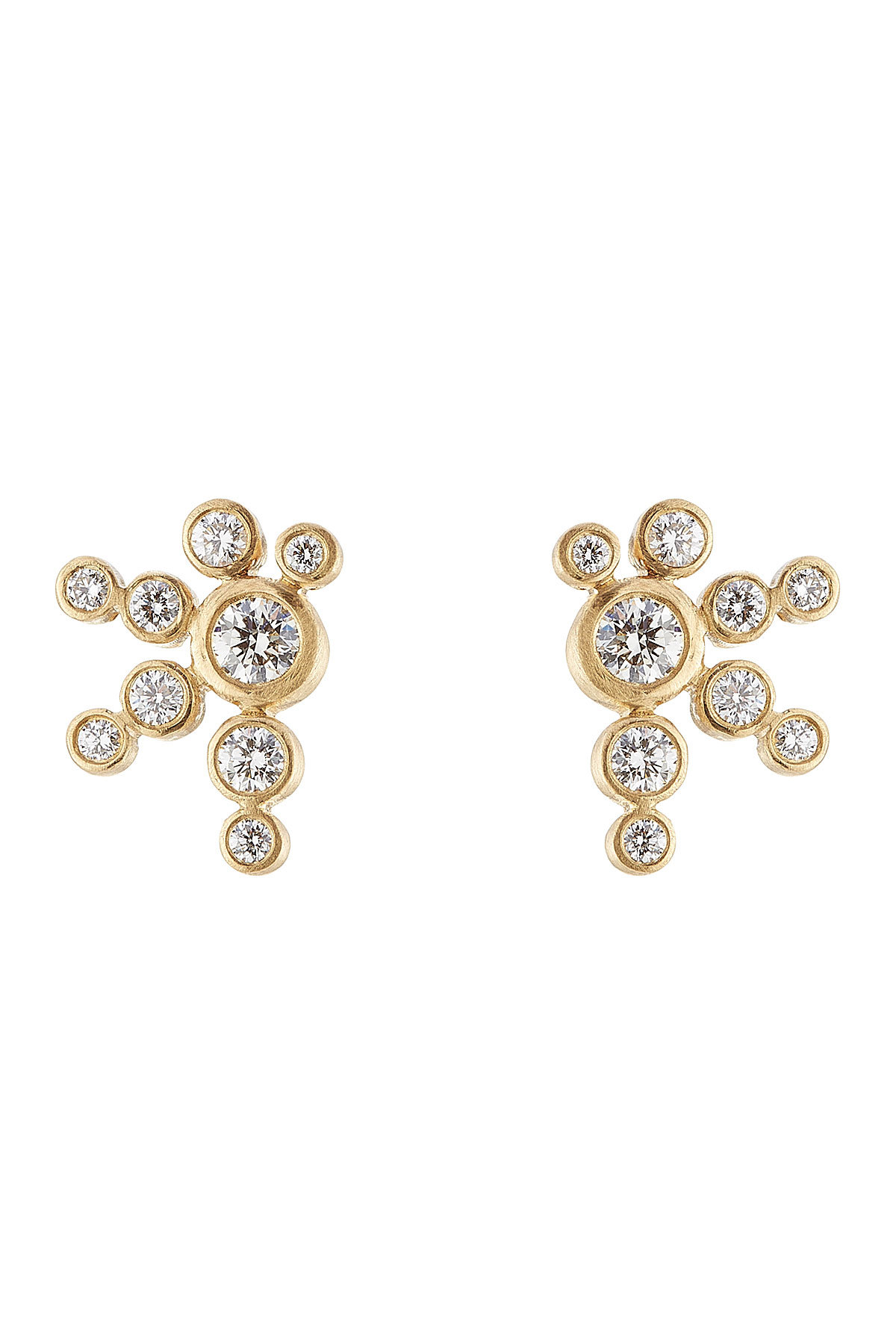 Flacon de Neige 18k Gold Earrings with Diamonds by Sophie Bille Brahe