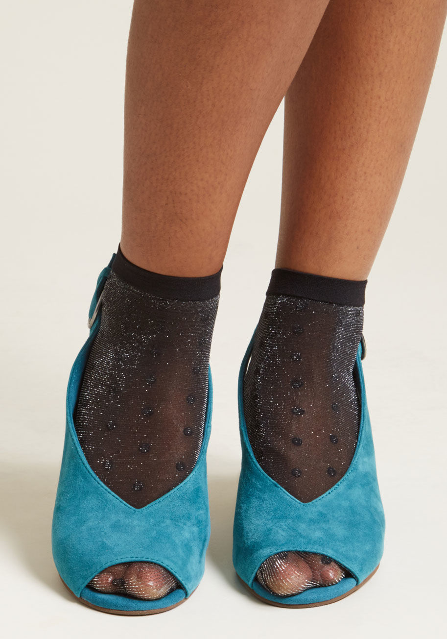 Spotty Lurex Sock - You already have a sparkle