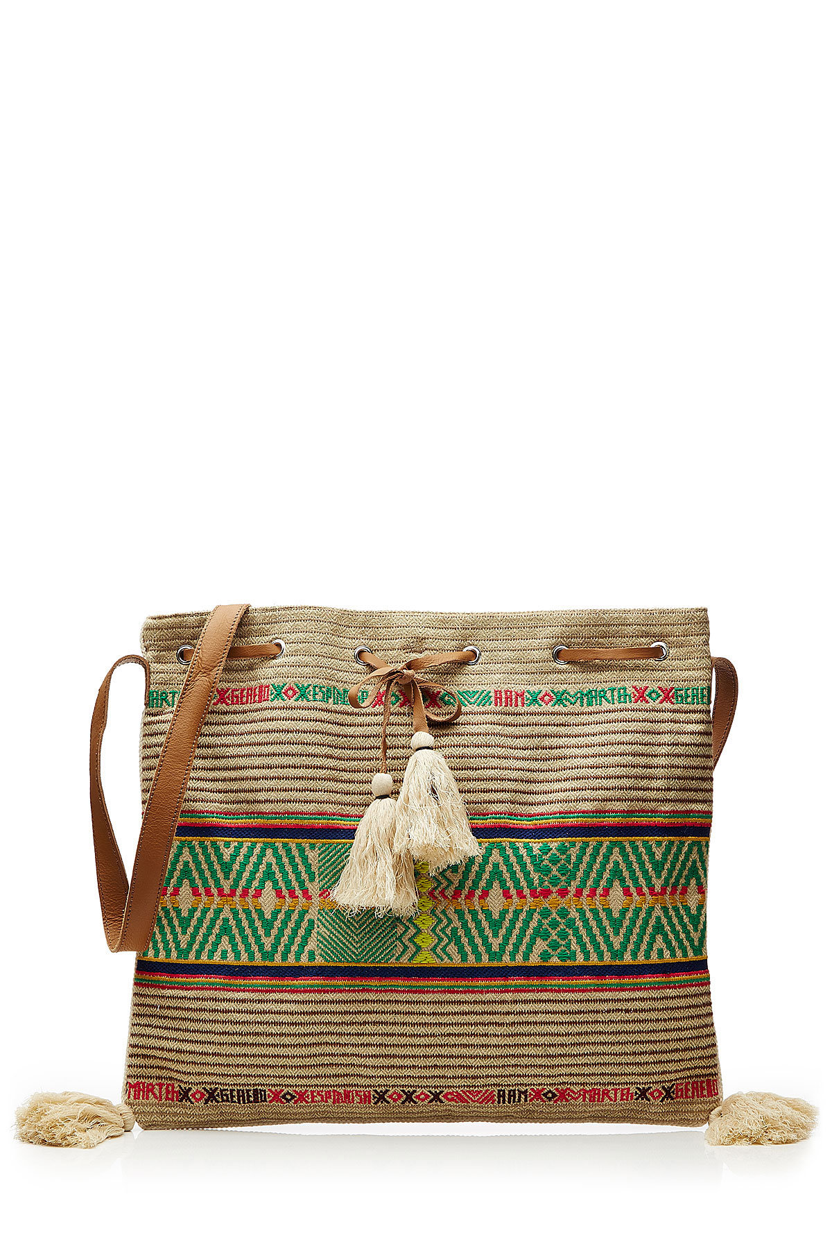 Billy Woven Cotton Shoulder Bag by Star Mela