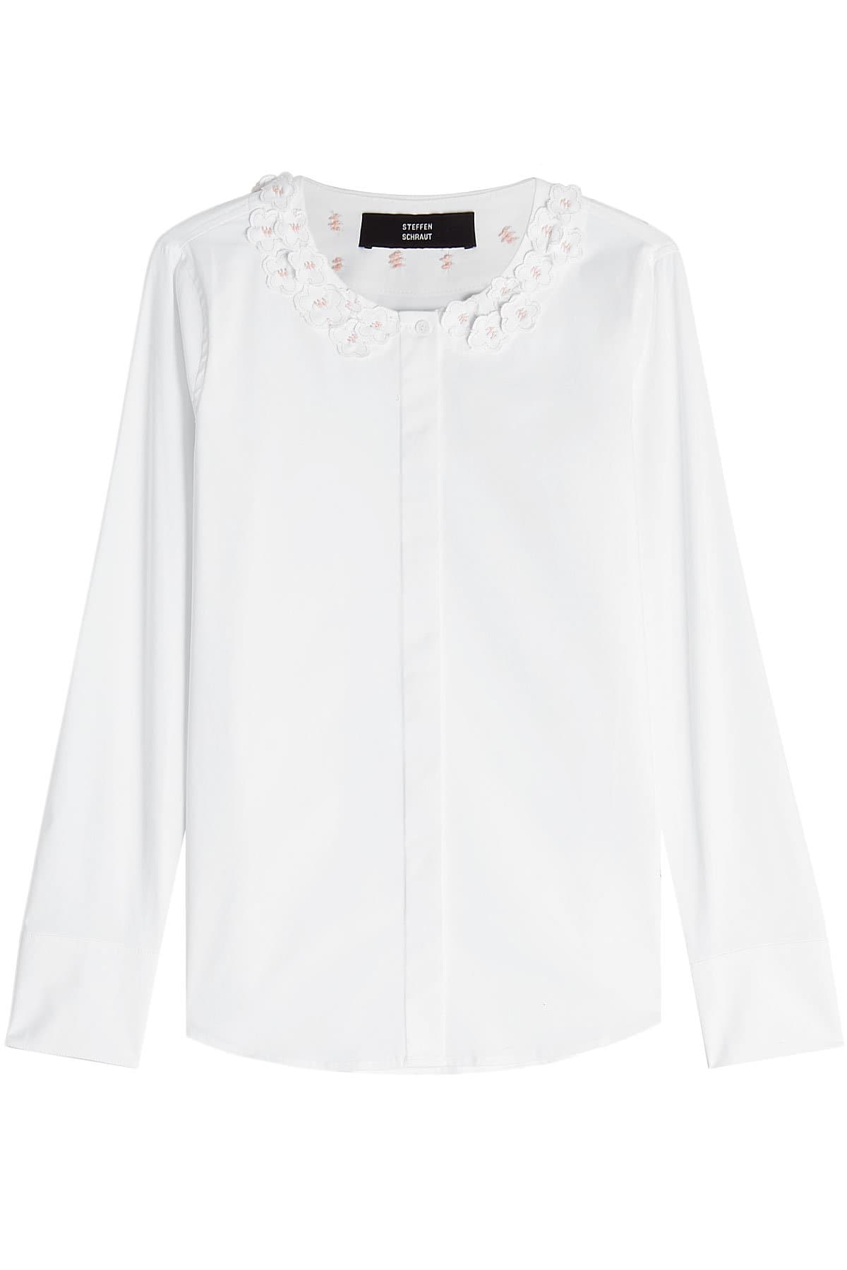 Steffen Schraut - Floral Collar Cotton Blouse