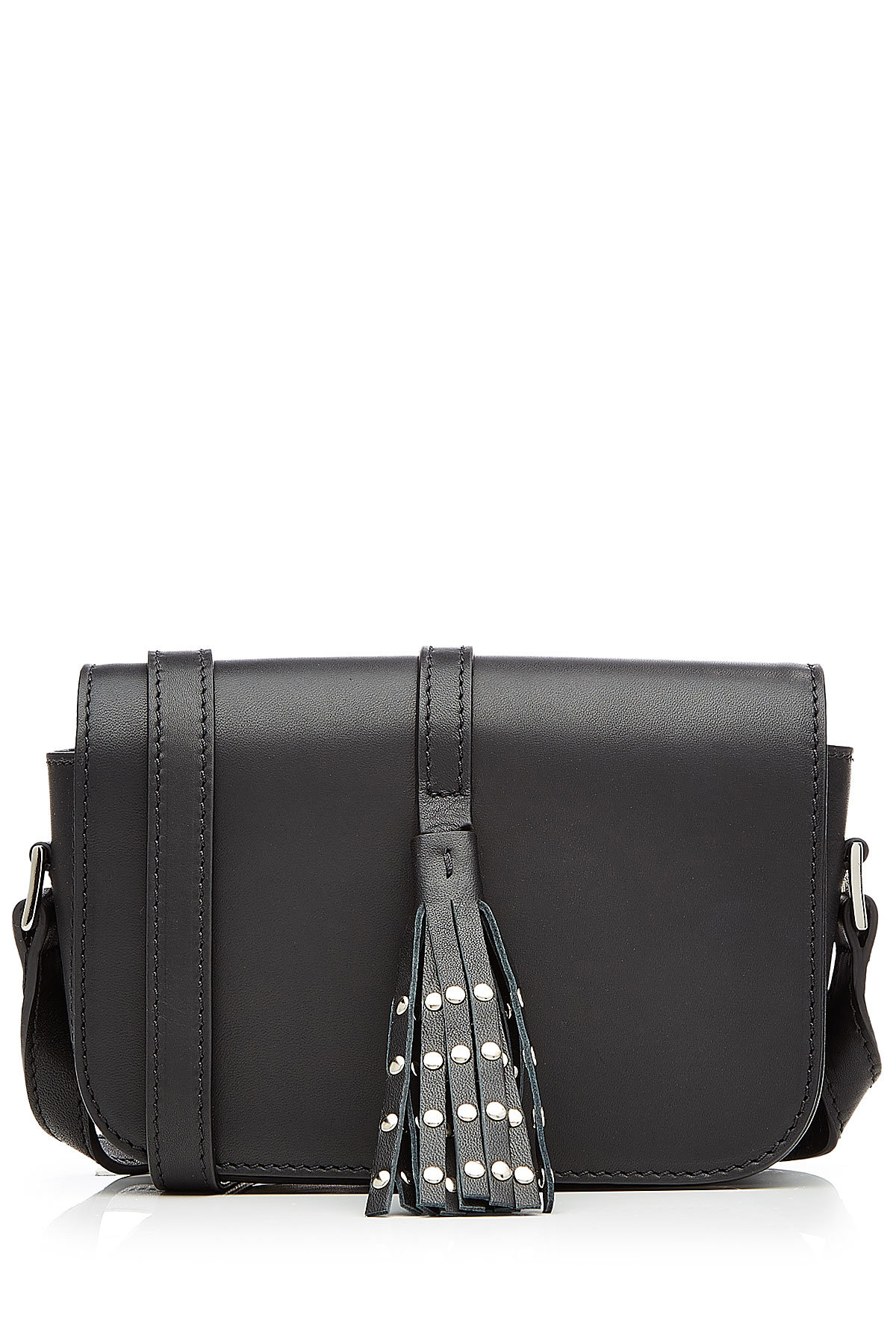 Steffen Schraut - Leather Shoulder Bag with Embellished Tassel