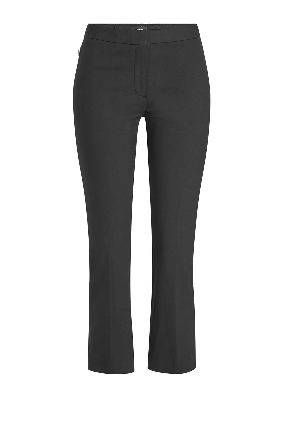 Theory - Cropped Kick Flare Pants with Cotton