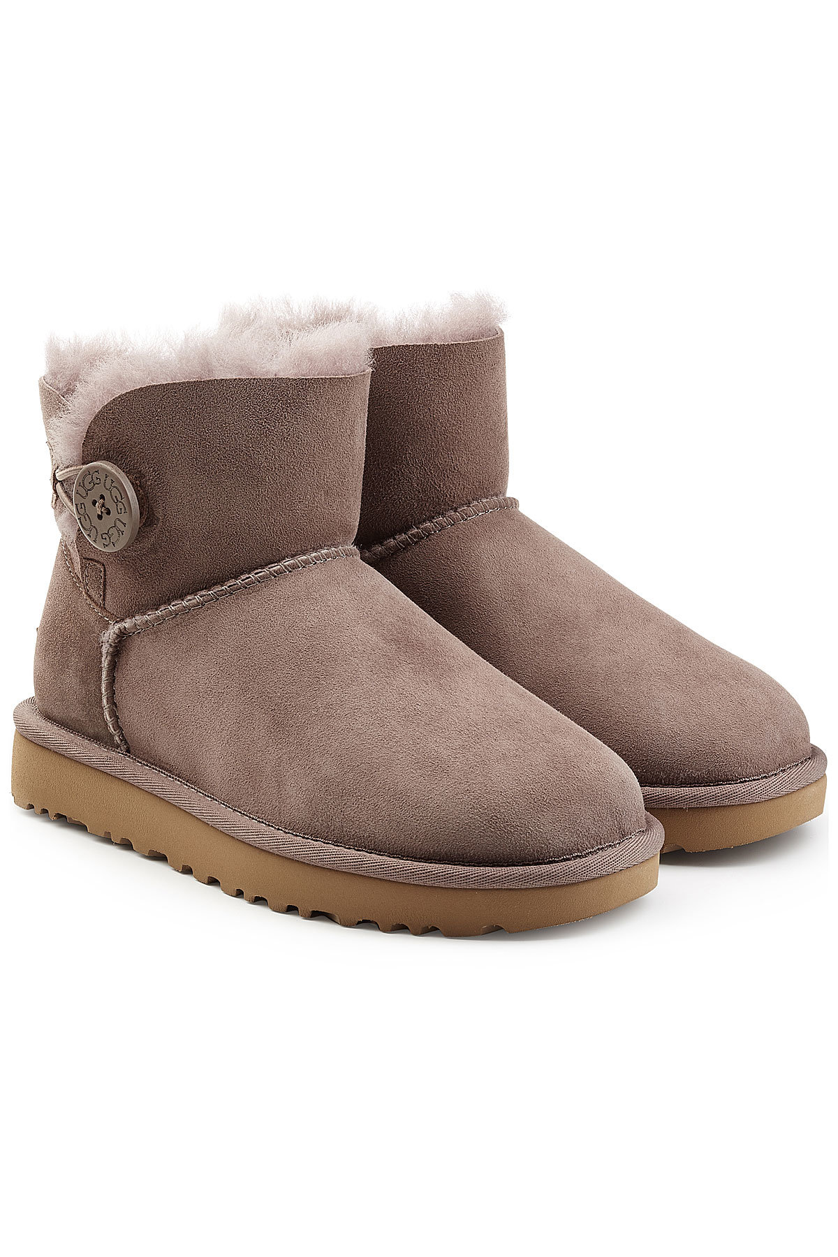 Mini Bailey Button Suede Boots by UGG Australia