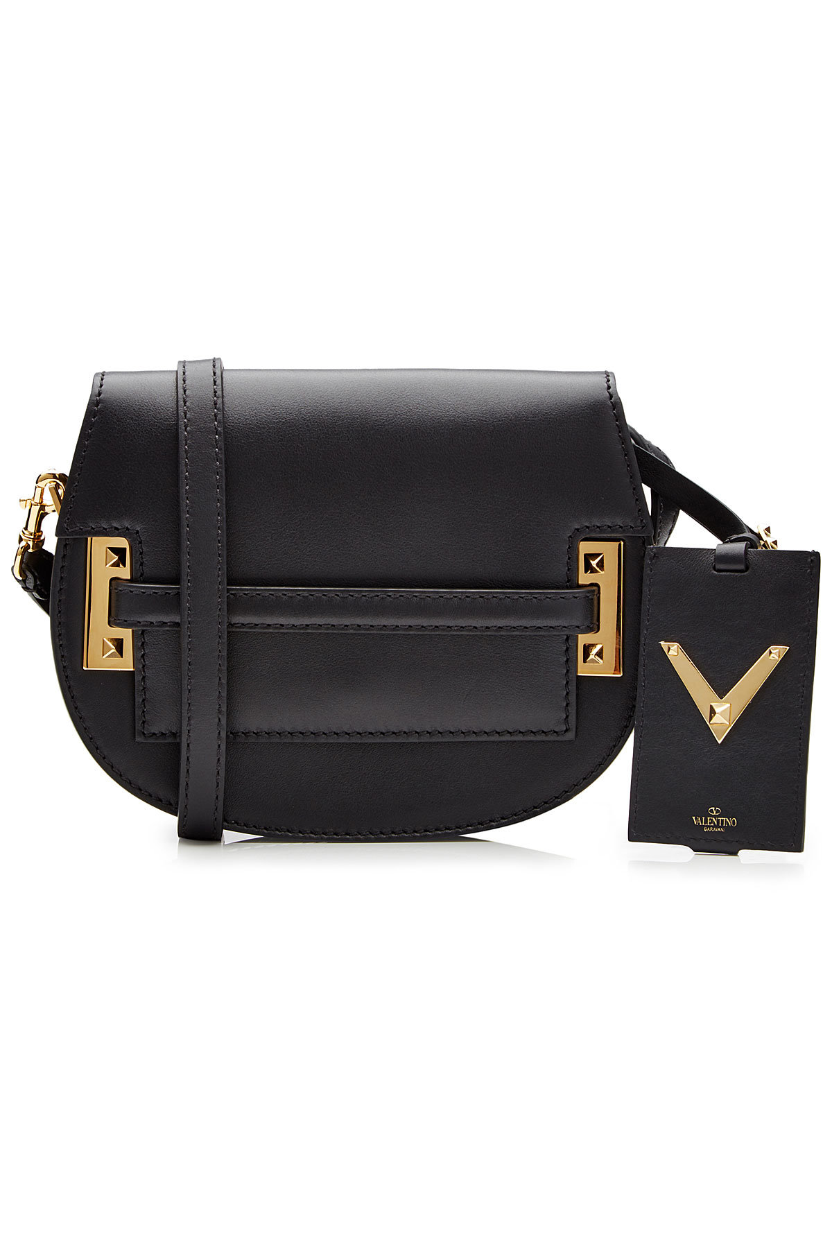 Valentino - My Rockstud Leather Shoulder Bag