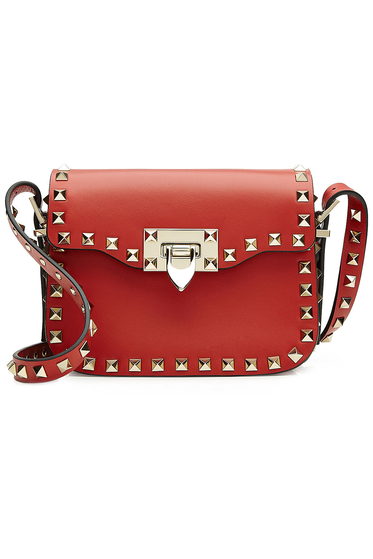 Valentino - Rockstud Leather Shoulder Bag