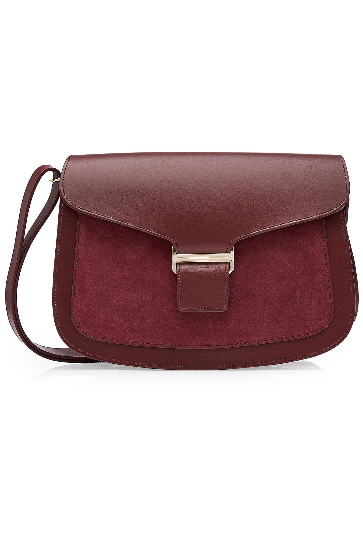 Vanessa Seward - Leather Shoulder Bag with Suede