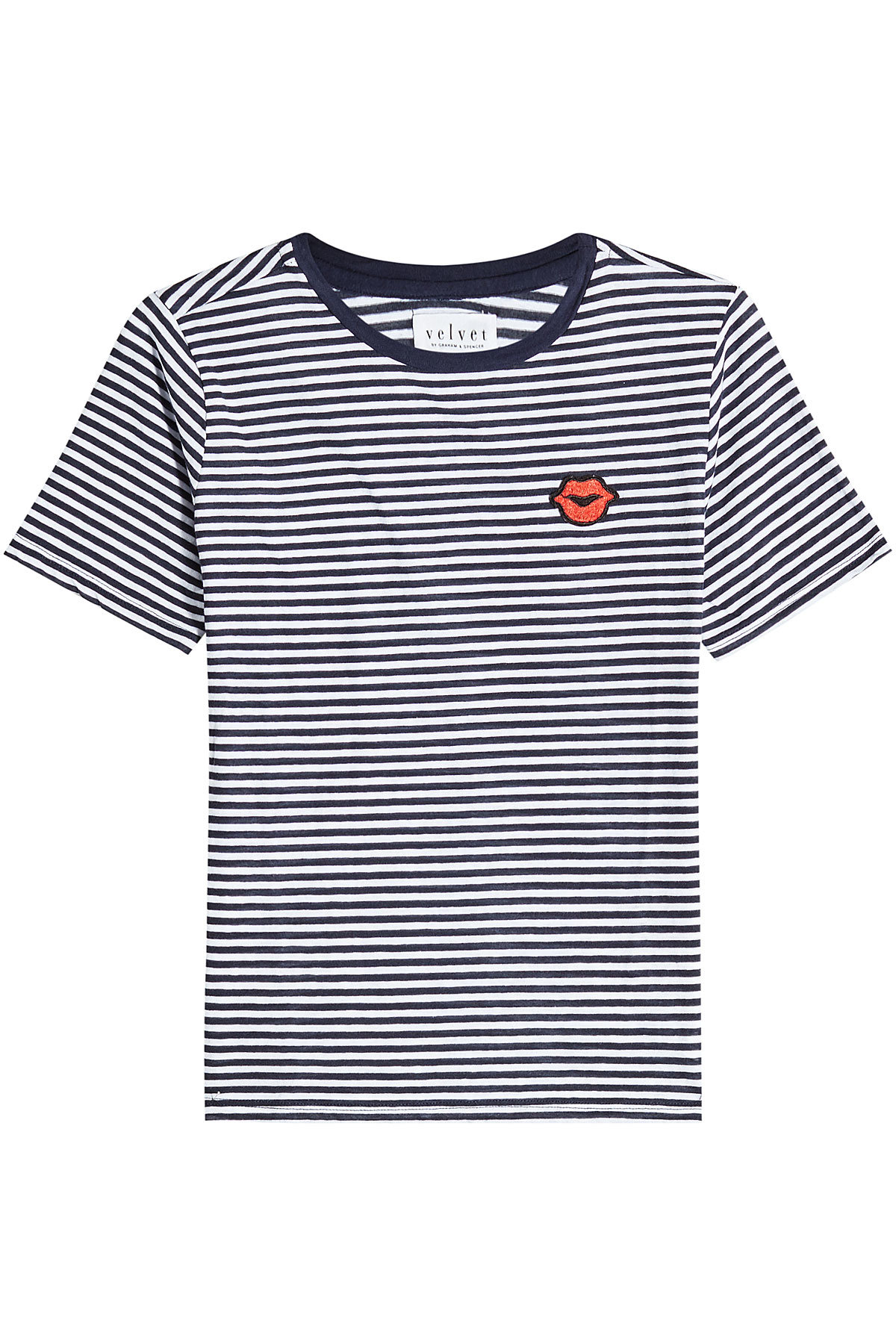 Velvet - Rain Striped T-Shirt