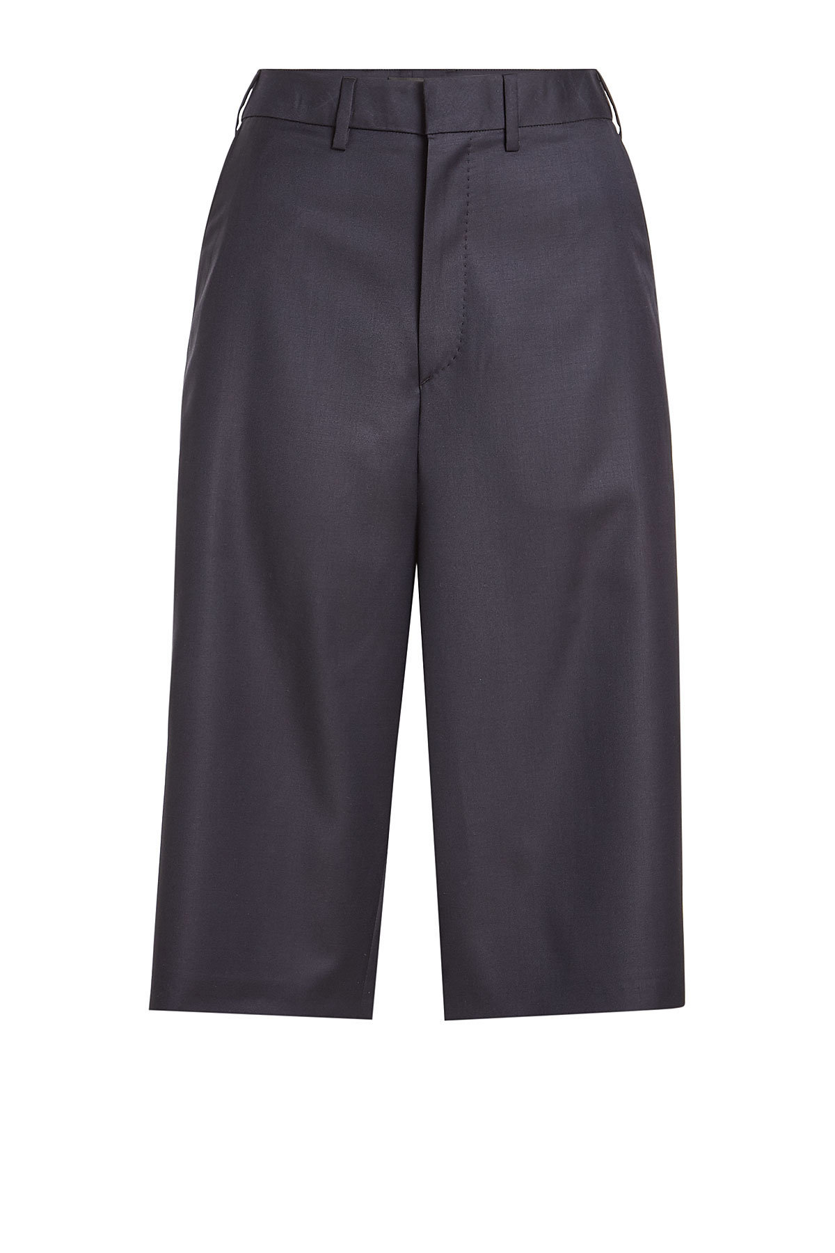 X Brioni Tailored Wool Shorts with a Slit by Vetements