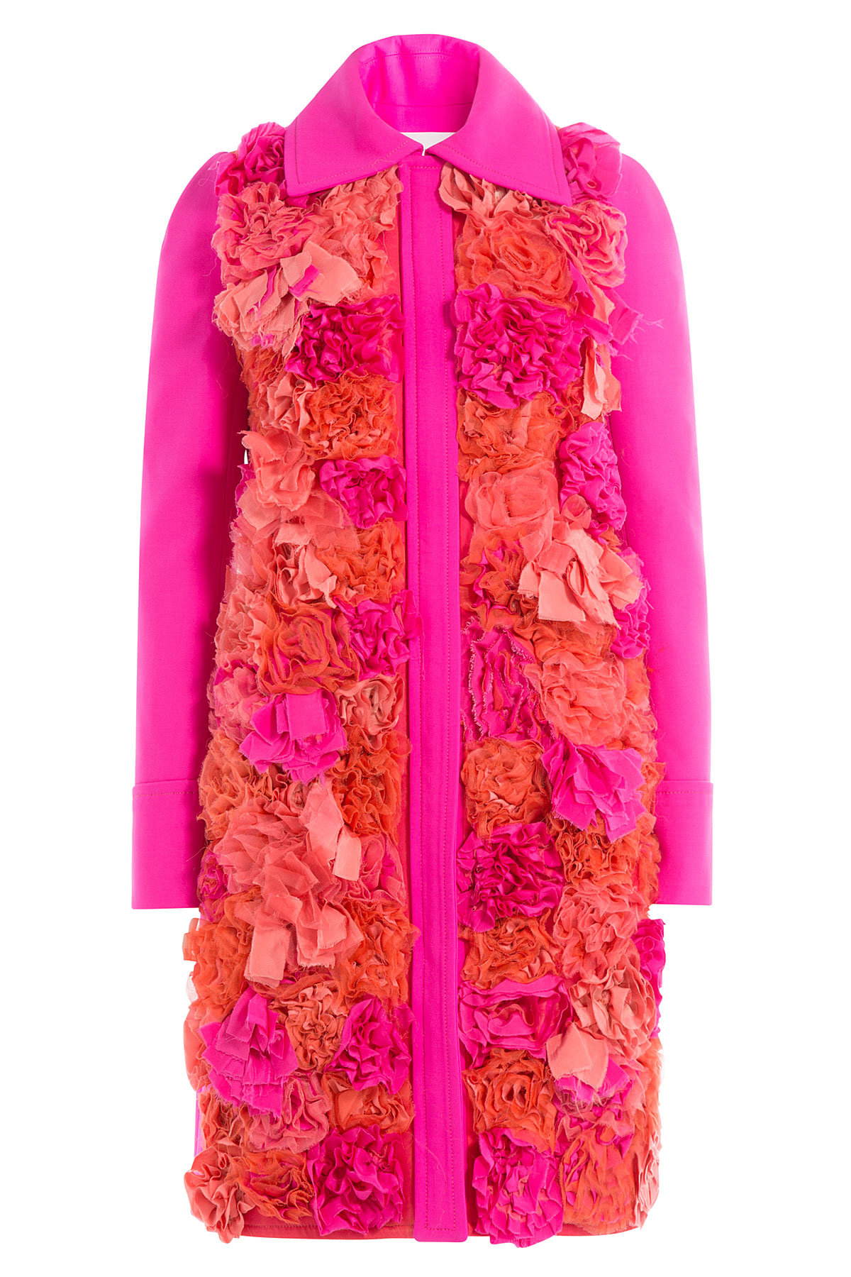 Appliquéd Flower Coat by Victoria Victoria Beckham