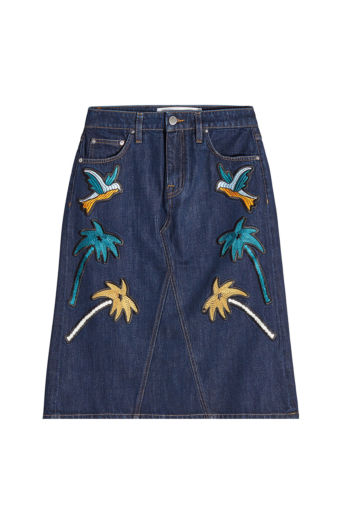 Embroidered Denim Shirt by Victoria Victoria Beckham