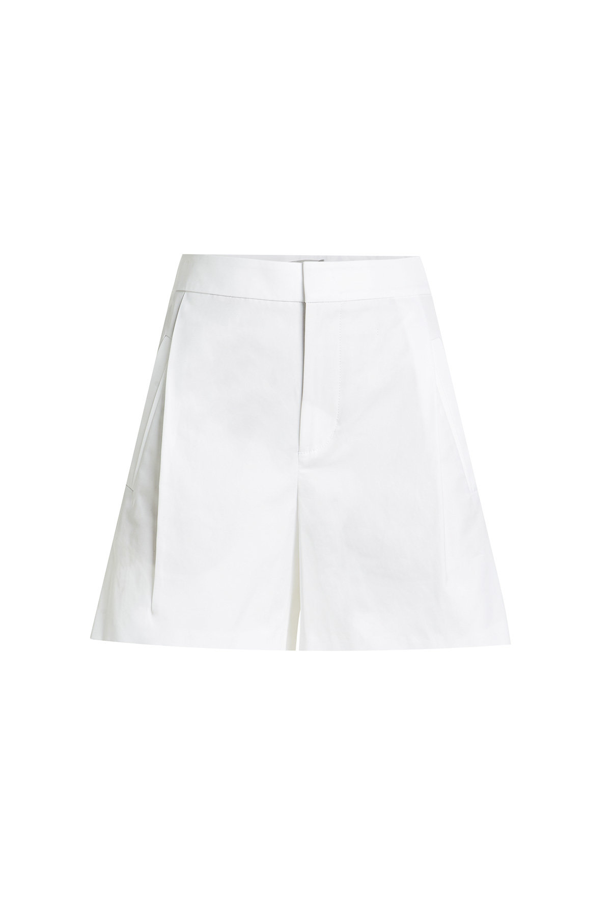 Vince - High-Waisted Cotton Shorts