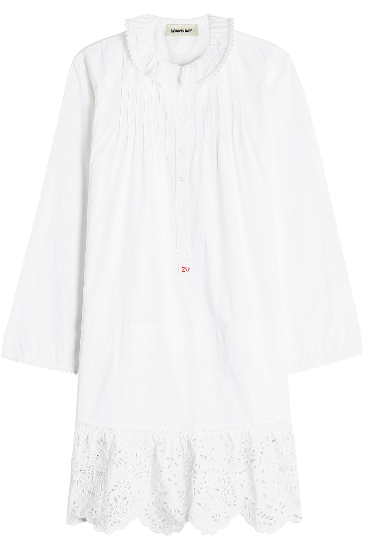 Cotton Dress with Broderie Anglaise by Zadig & Voltaire