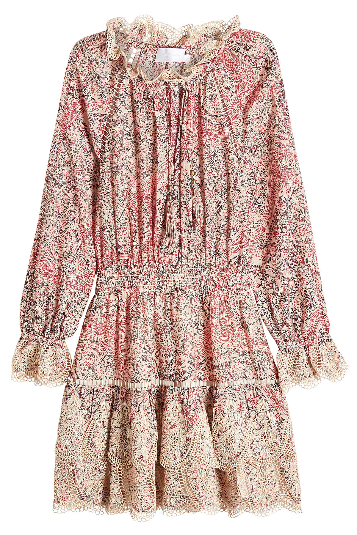 Tulsi Mini Dress with Cotton and Silk by Zimmermann