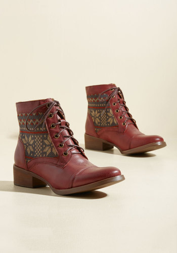 Make It Worth Fair Isle Vegan Boot by Pink Martini