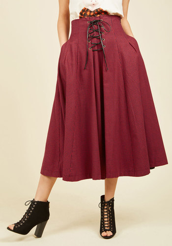 Tavern With a Twist Midi Skirt by ALICES PIG, LTD