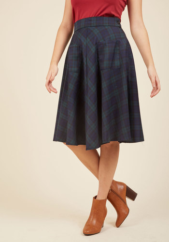 Teachin' to the Choir Midi Skirt by Banned