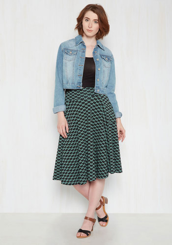 Easy Peasy, Livin' Breezy Midi Skirt in Hearts by Effie's Heart