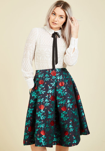 Endless Rose - Opting for Elegance Midi Skirt