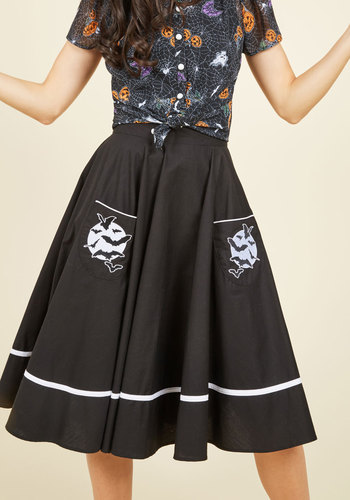 Hell Bunny London (pop soda) - Fortune Favors the Cave Midi Skirt