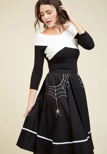 Hell Bunny London (pop soda) - Web and Flow Midi Skirt