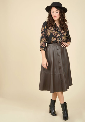 A-List Attendee Midi Skirt by JOA