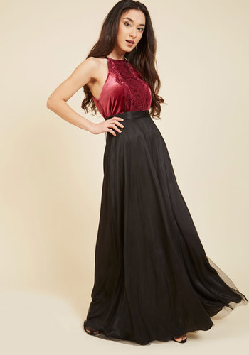 Jump Design Group Inc. - Tulle True Maxi Skirt in Black