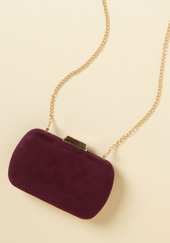 MMS Trading Inc - Posh Particulars Clutch in Merlot