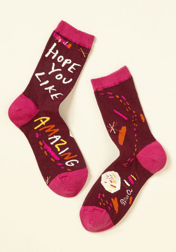 Blue Q - Can-Do Gratitude Socks