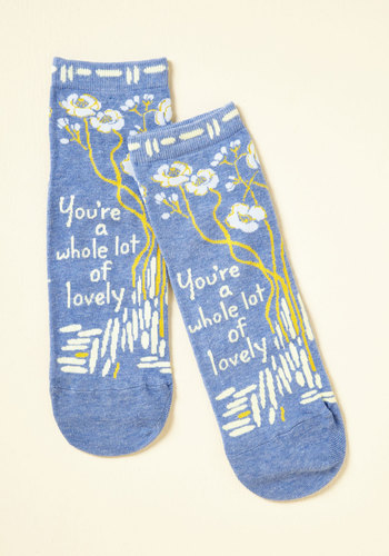 Blue Q - Compliment the World to Me Socks