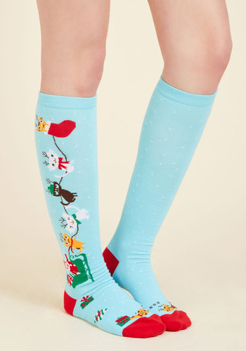 Sock it to Me, Inc. - Up on the Housetop, Reindeer Paws Youth Socks