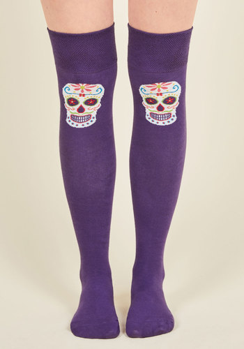 SOCKSMITH - Creative Skull Set Thigh Highs